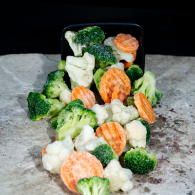 California Mix A colourful blend of cauliflower, broccoli, and carrots, IQF frozen to lock in freshness and nutrition.  Packed in 6 x 2 kg bags - perfect for quick, wholesome meal anytime. 