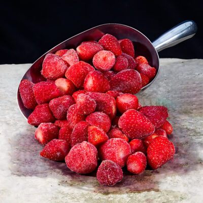 Frozen Strawberries This box includes 5 x 1 kg packs of IQF frozen strawberries, picked and frozen at peak ripeness to lock in flavour and freshness. Perfect for smoothies, desserts, and everyday snacking. Photo by Jeff Poissant
