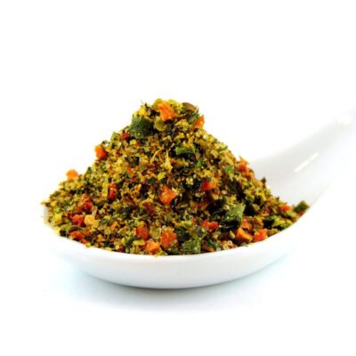 A photo of fine herbs and lemon spice seasoning from Crousset Spices